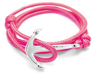 Virginstone Bracelet - Anchor Bracelet Pink + Silver