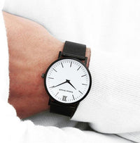 William Strouch Watch - SPACE GREY + LEATHER STRAP