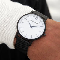 William Strouch Watch - SPACE GREY + LEATHER STRAP