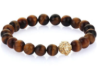 Atolyestone Bracelet - 18K GOLD LION TIGER EYE