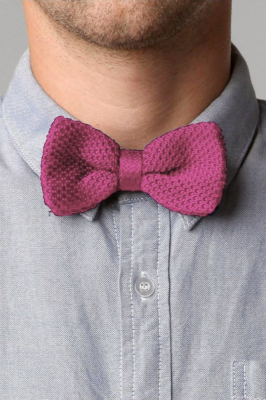 Bow Tie - Knit Bow Tie Pink