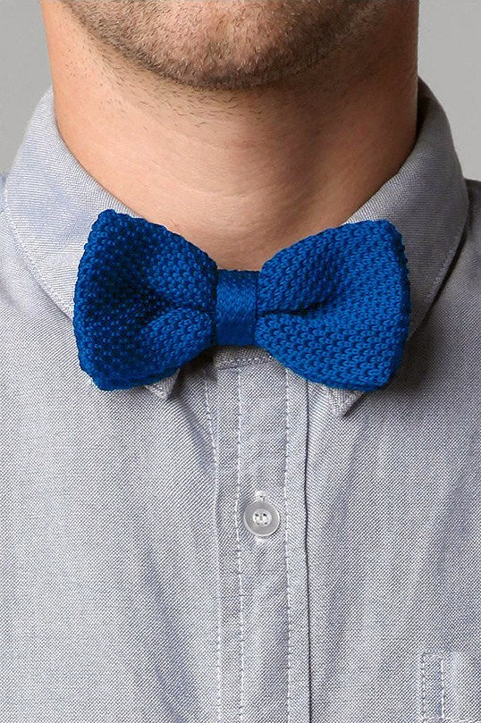Bow Tie - Knit Bow Tie Royal Blue