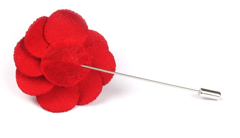 Lapel Pin - Lapel Flower Red