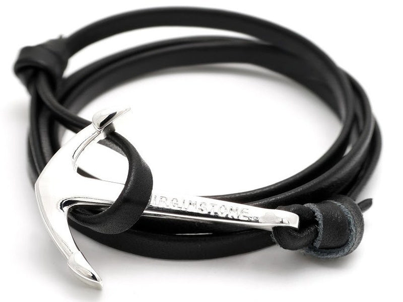 virginstone Bracelet - Anchor Bracelet Black / Silver